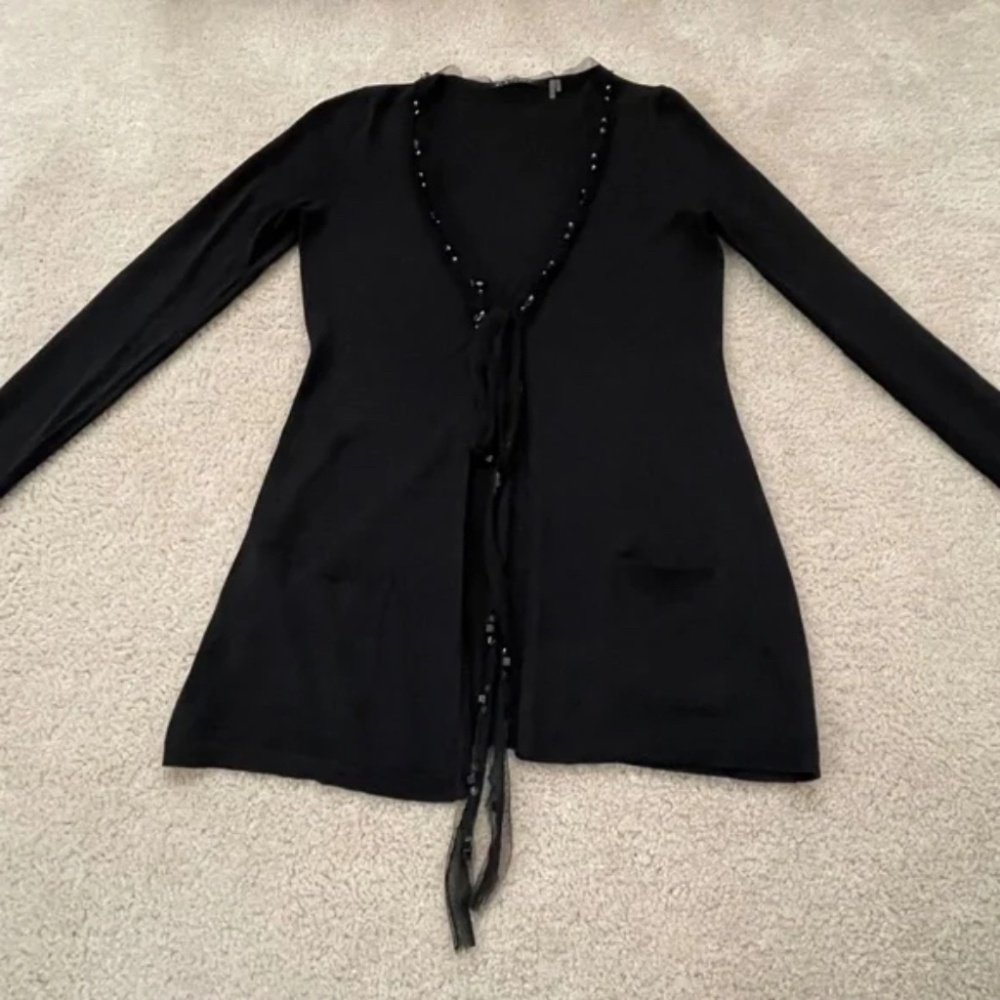 Elie Tahari Black Cardigan